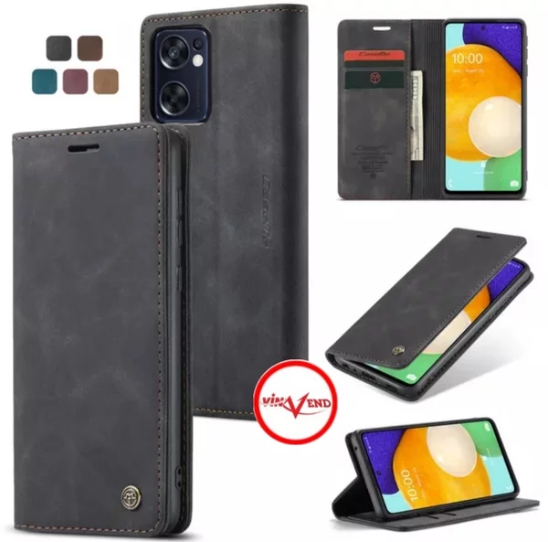 Oppo Reno 7 & Reno 8 Series CaseMe Leather Flip Case - Image 5
