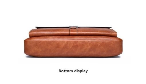 JEEP BULUO Men’s Leather Briefcases Bag Shoulder Fashion Business Laptop Bag - Image 11