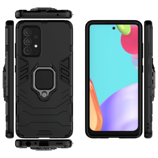 Black Panther Shockproof Armor Ring Case for Samsung Galaxy A23 - Image 7