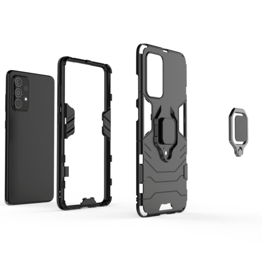 Black Panther Shockproof Armor Ring Case for Samsung Galaxy A23 - Image 11