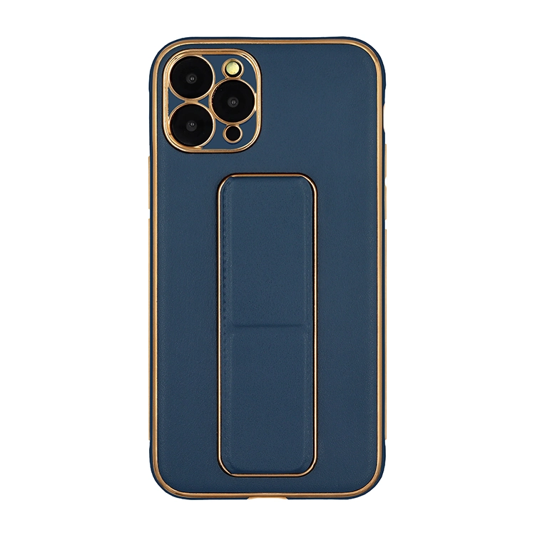 Premium Luxury Leather Case Magnetic Car Mount Holder Wrist Strap Case Kickstand Cover for iPhone Series - Image 9