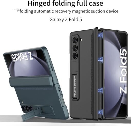 Samsung Galaxy Z Fold 5 Magnetic Adsorption Hinge Holder Protection Phone Case - Image 18