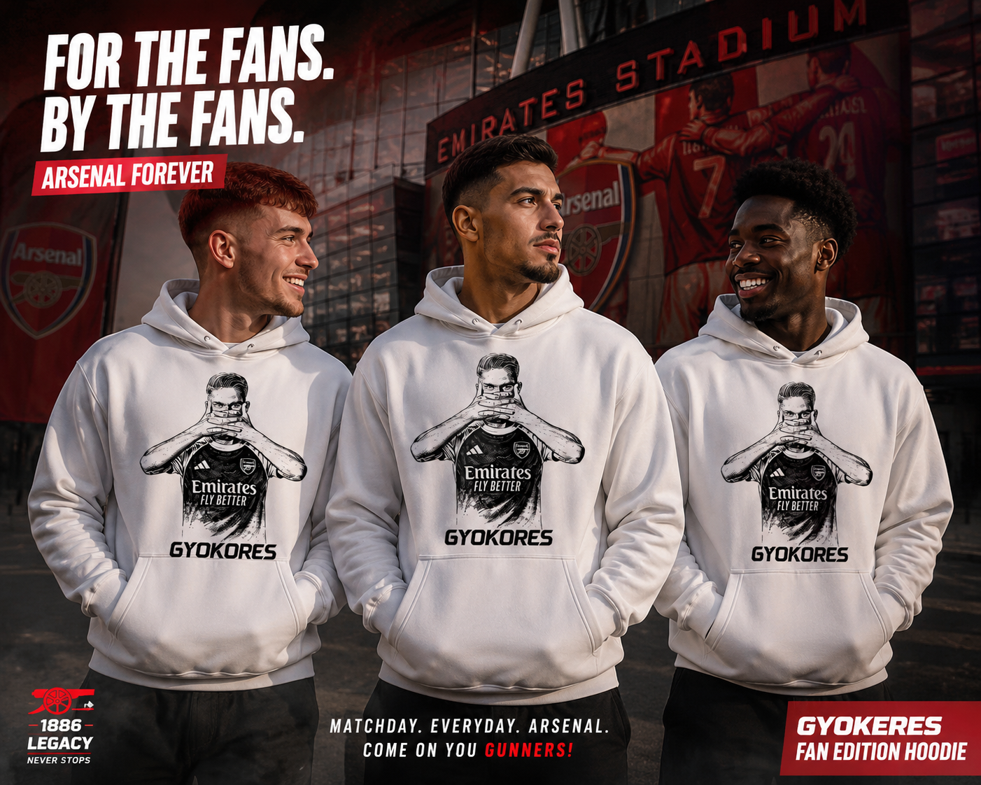 Gunners Legacy Hoodie - Image 3