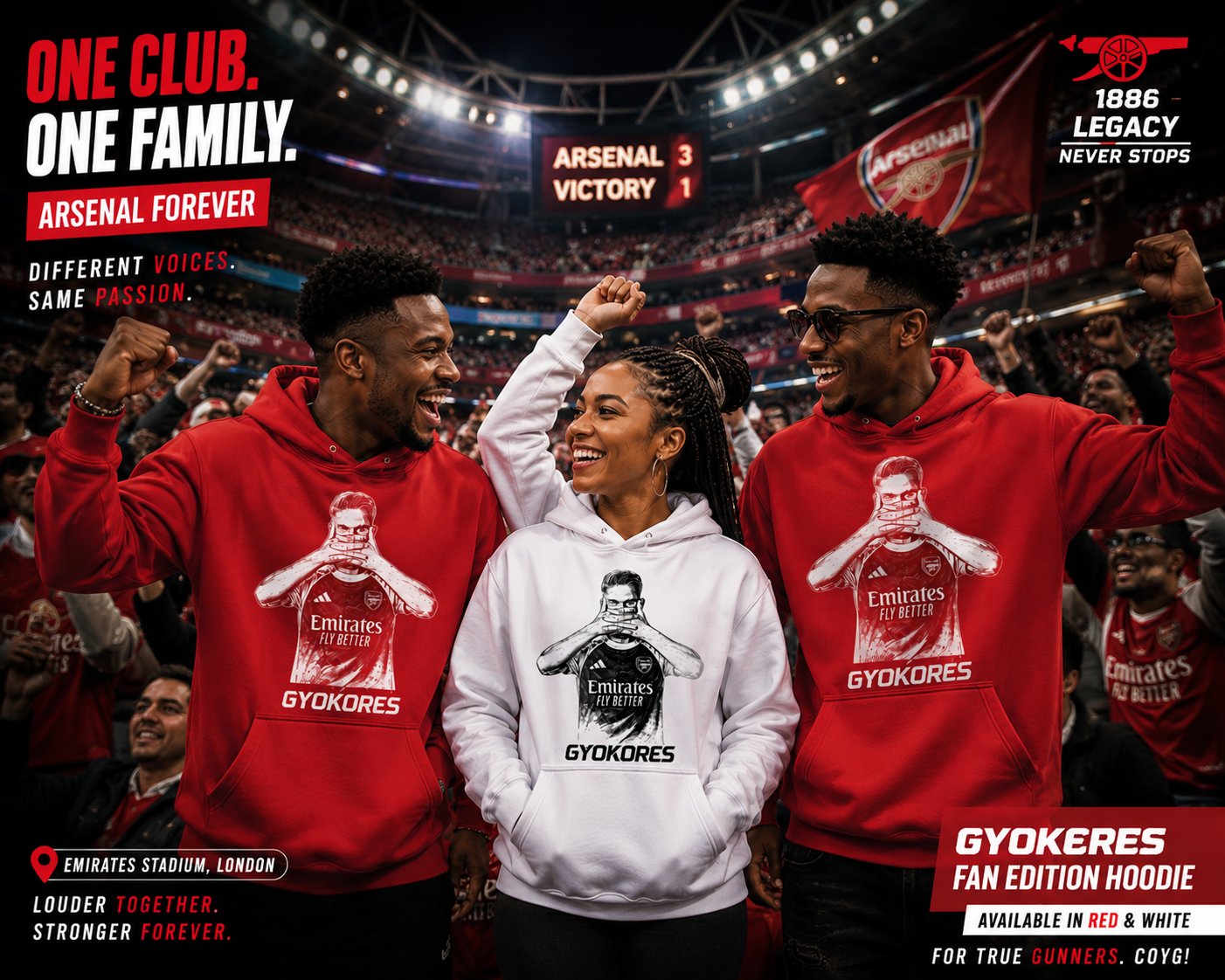 Gunners Legacy Hoodie - Image 6
