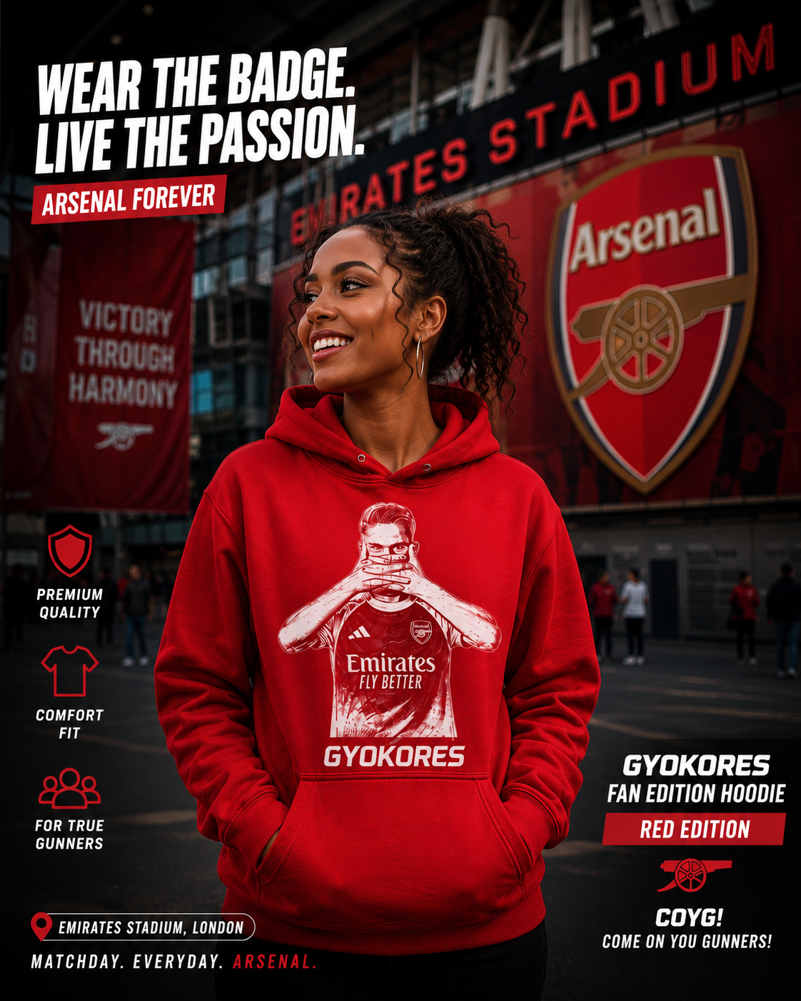 Gunners Legacy Hoodie - Image 7