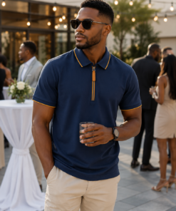 Men's Premium Textured Polo Shirt