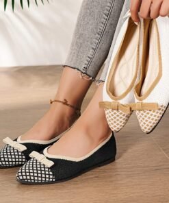 Weave Pointed Flats